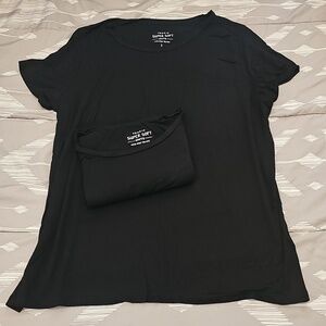 Bundle Of 2!!!! Torrid Ladies Size 1 - Black Super Soft Crew Tee